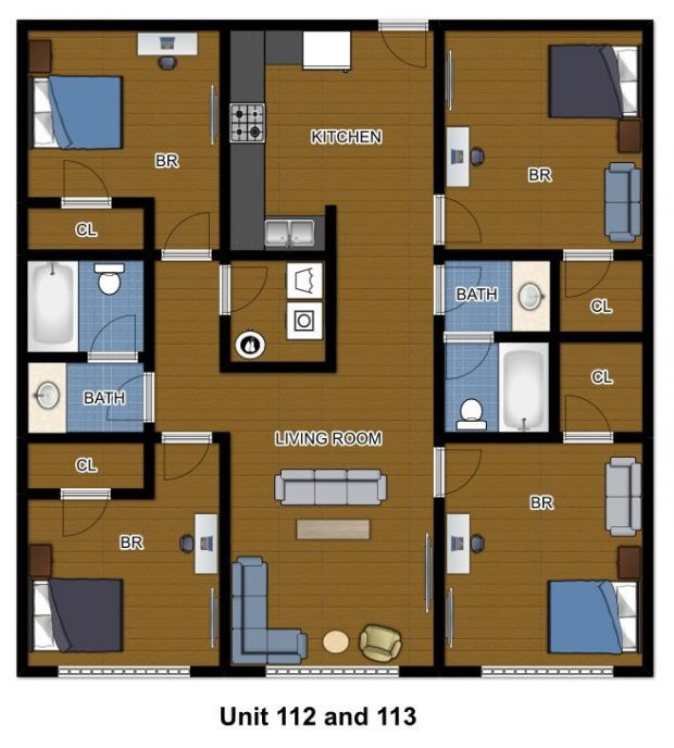 #112 - #113 • 1650sq ft